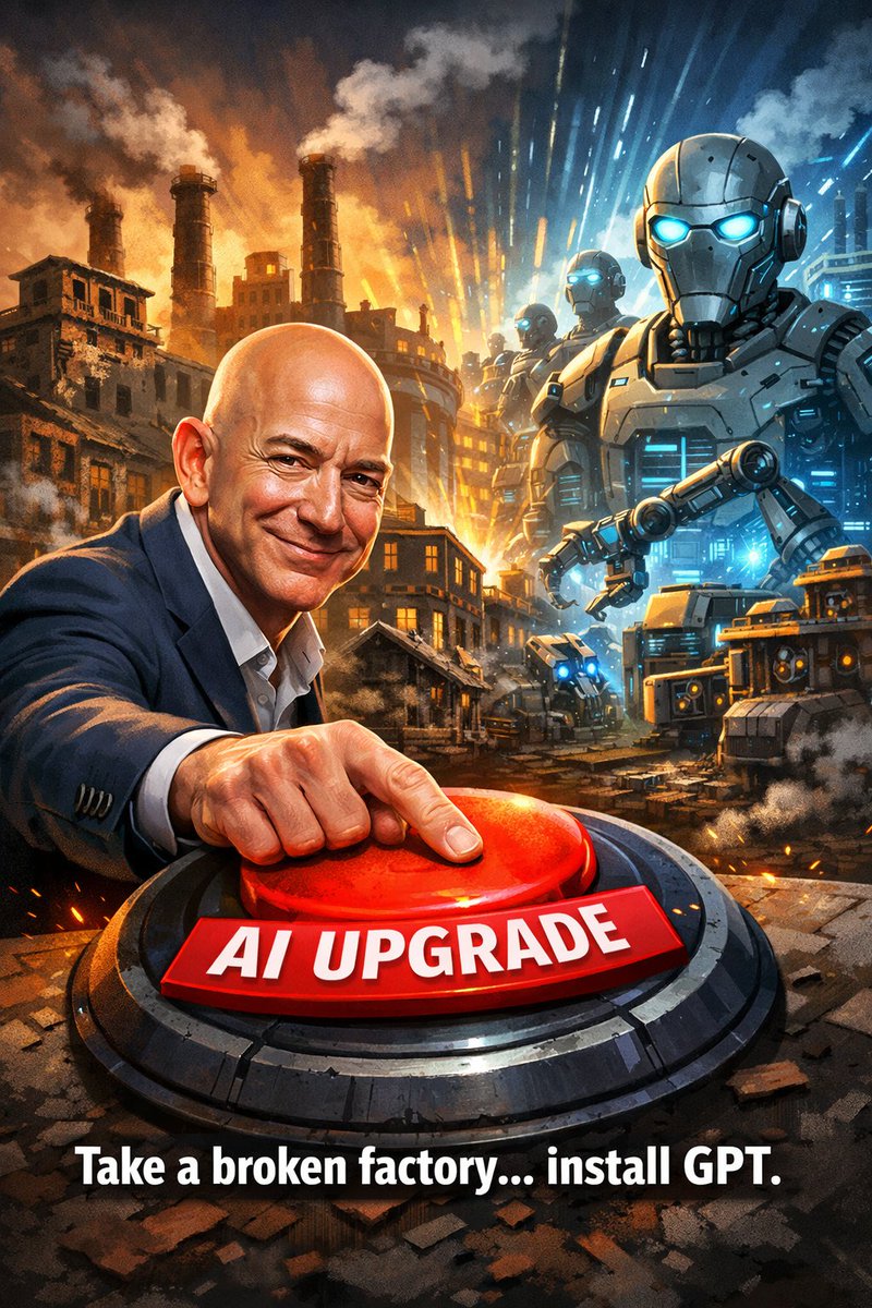 Bezos’ $100B AI Plan to Upgrade Factories and Manufacturing